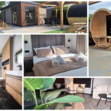 'Relax Lodge Sea' - Wellness Lodge In Zeeland - Private Sauna - Airco - Garden - Outdoor Swimming Pool - Free Wifi, Towels & Bed Linen Heinkenszand Exteriér fotografie
