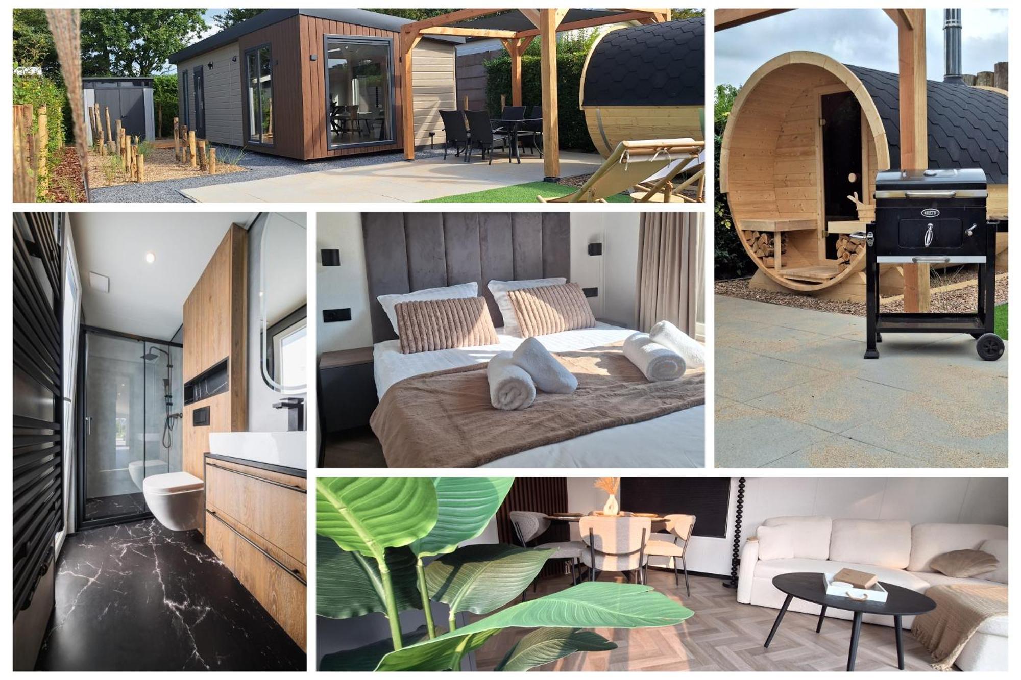 'Relax Lodge Sea' - Wellness Lodge In Zeeland - Private Sauna - Airco - Garden - Outdoor Swimming Pool - Free Wifi, Towels & Bed Linen Heinkenszand Exteriér fotografie