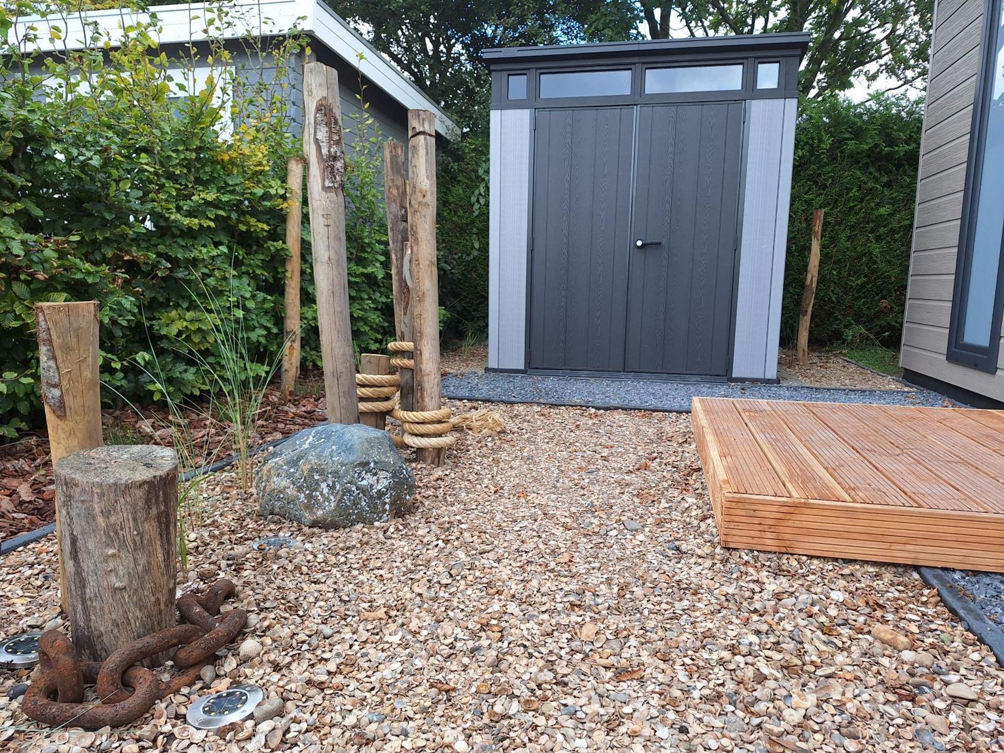 'Relax Lodge Sea' - Wellness Lodge In Zeeland - Private Sauna - Airco - Garden - Outdoor Swimming Pool - Free Wifi, Towels & Bed Linen Heinkenszand Exteriér fotografie