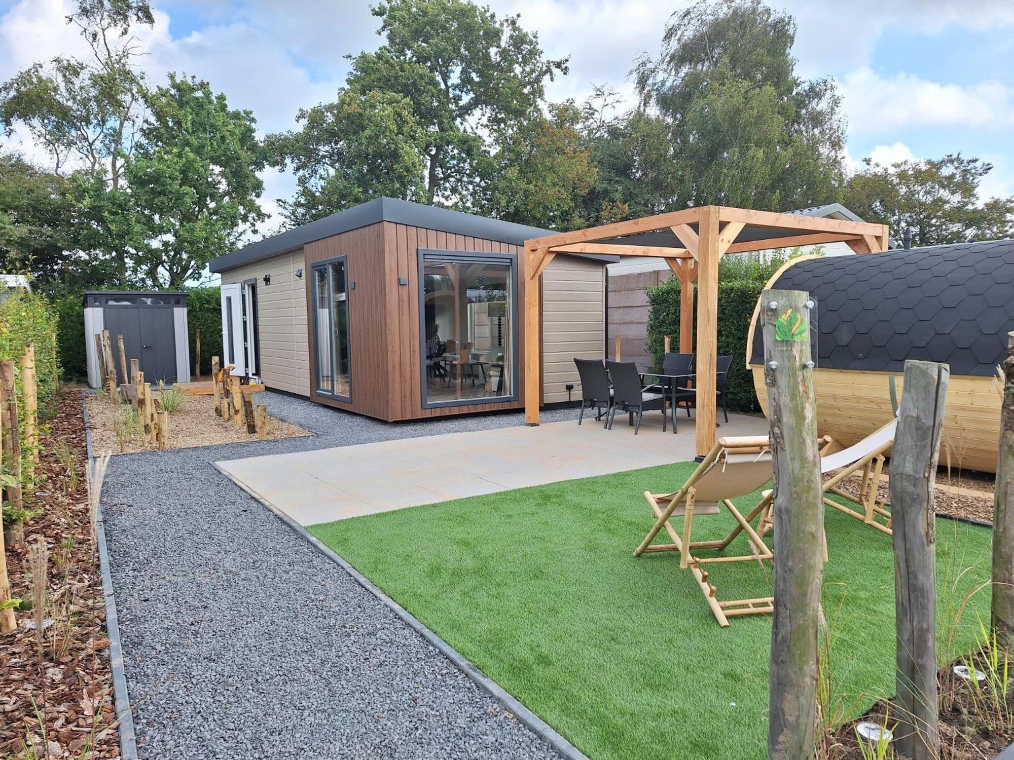 'Relax Lodge Sea' - Wellness Lodge In Zeeland - Private Sauna - Airco - Garden - Outdoor Swimming Pool - Free Wifi, Towels & Bed Linen Heinkenszand Exteriér fotografie