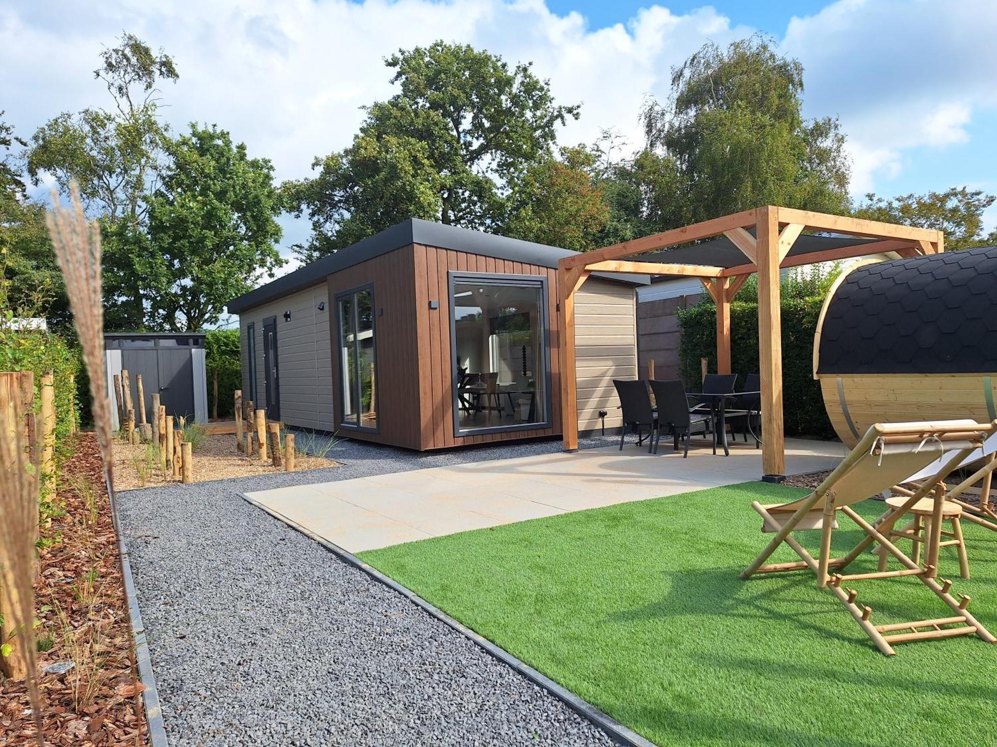 'Relax Lodge Sea' - Wellness Lodge In Zeeland - Private Sauna - Airco - Garden - Outdoor Swimming Pool - Free Wifi, Towels & Bed Linen Heinkenszand Exteriér fotografie